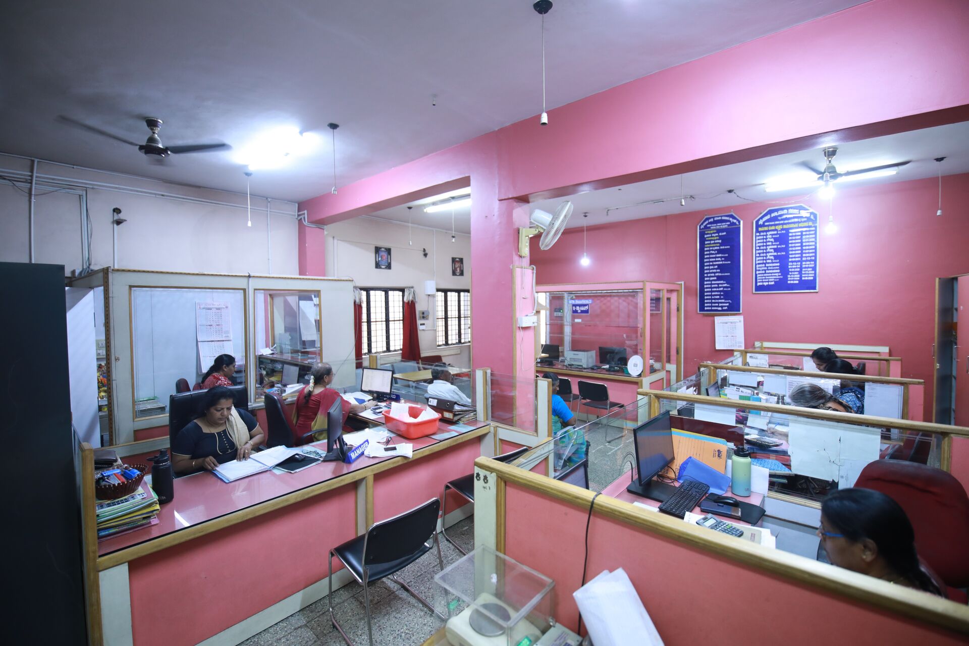 Banking hall and counters